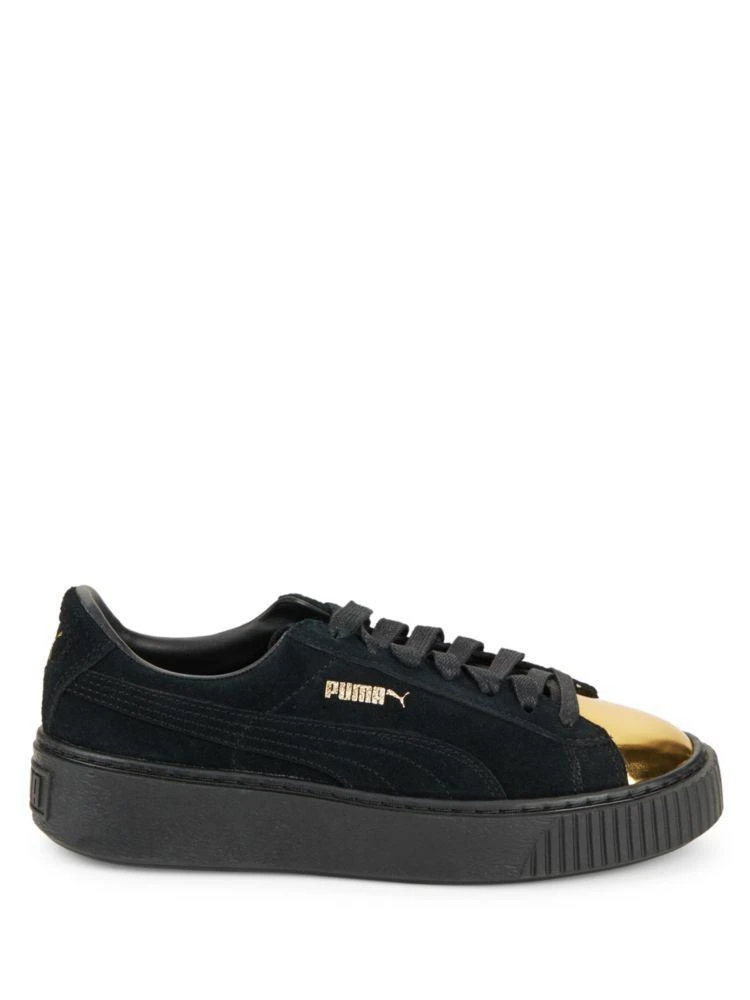 商品Puma|Lace-Up Suede Platform Sneakers,价格¥526,第5张图片详细描述