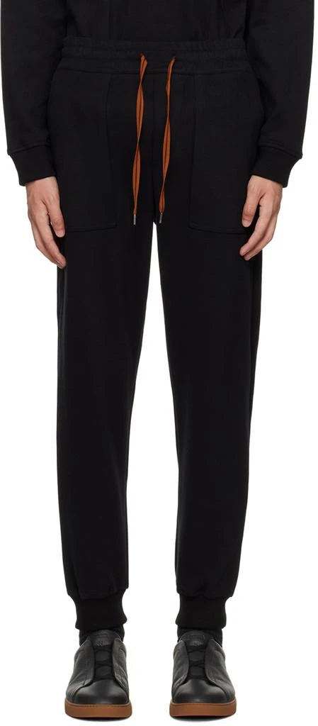 商品Zegna|Black Essential Sweatpants,价格¥1694,第1张图片