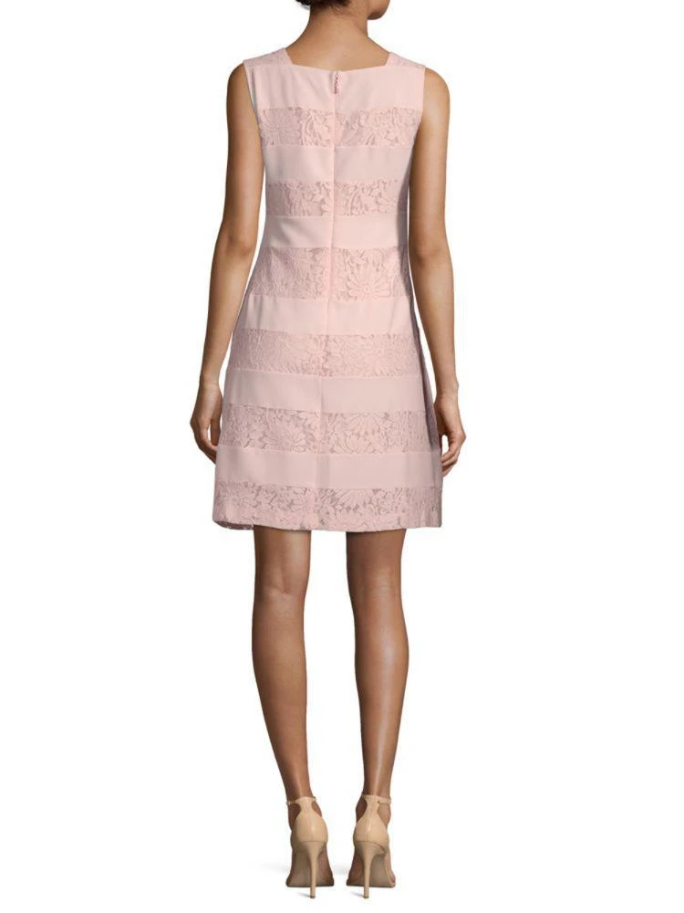 商品Karl Lagerfeld Paris|Striped Lace A-Line Dress,价格¥375,第2张图片详细描述