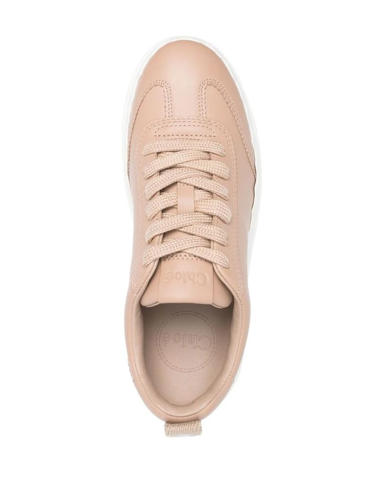商品Chloé|CHLOÉ - Lauren Leather Sneakers,价格¥1921,第2张图片详细描述