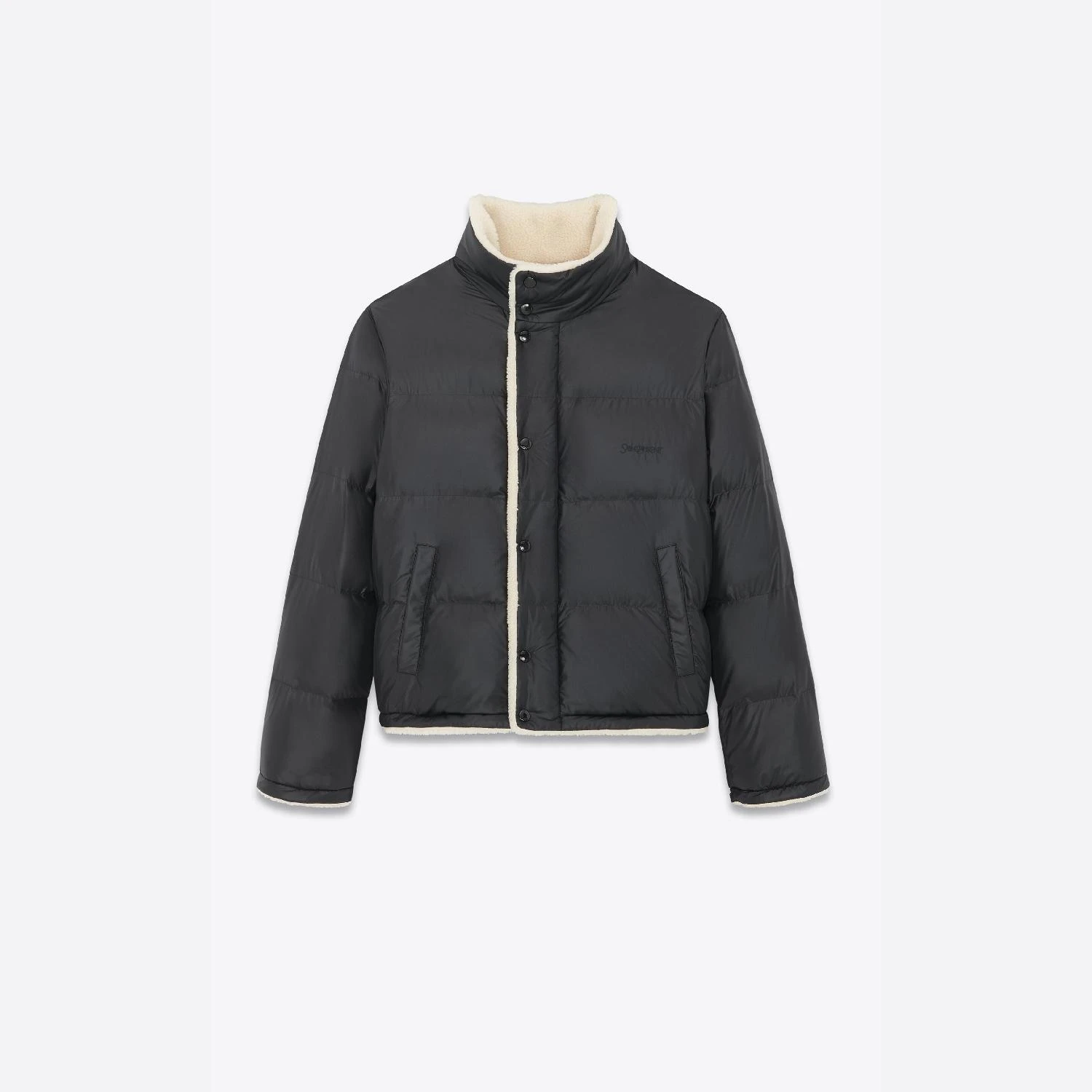 商品Yves Saint Laurent|【预售】 YSL圣罗兰 24秋冬 男士 羽绒服 SAINT LAURENT尼龙羽绒夹克 745644Y9G121001,价格¥22009,第1张图片