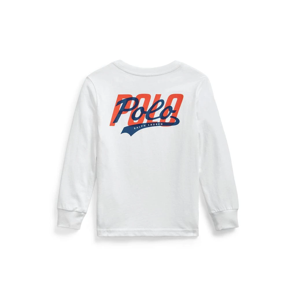 商品Ralph Lauren|Big Pony Cotton Long Sleeve Tee (Little Kids),价格¥211,第2张图片详细描述