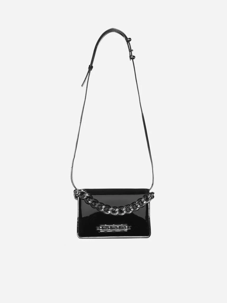 商品Alexander McQueen|Four Ring Mini Chain patent leather bag,价格¥4354,第1张图片