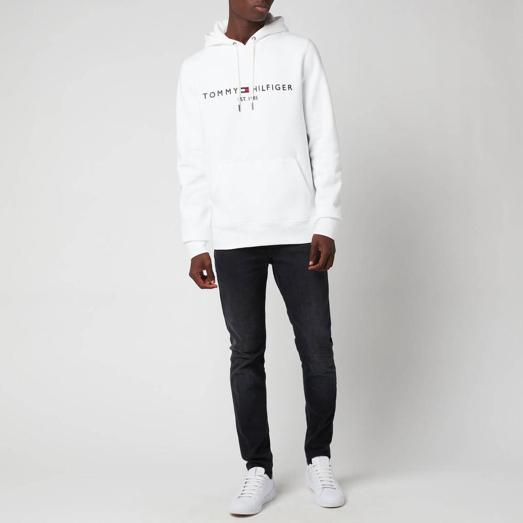 Tommy Hilfiger Men's Logo Hoodie - White商品第3张图片规格展示