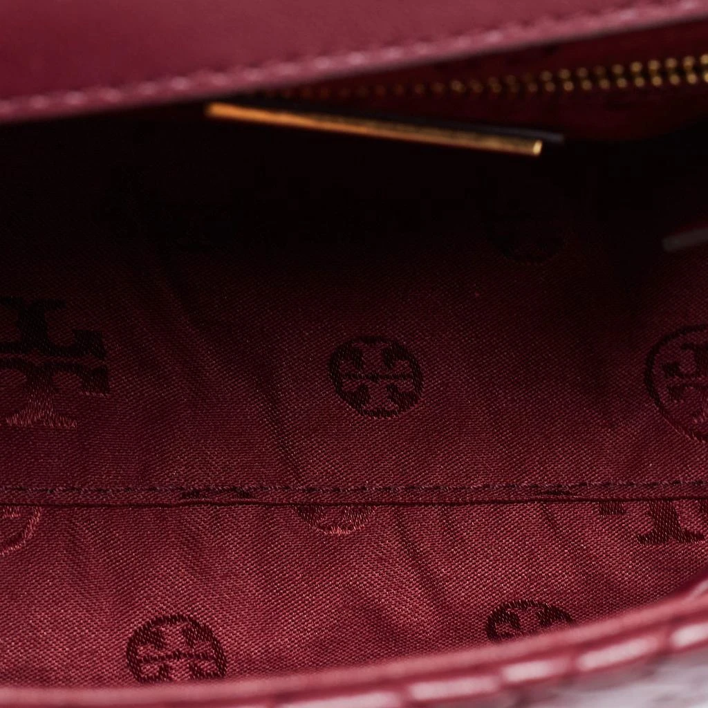 Tory Burch Burgundy Quilted Leather Large Fleming Shoulder Bag 商品