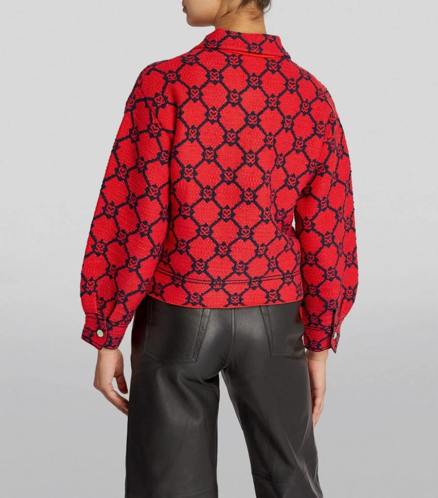 商品Sandro|Monogram Trucker Jacket,价格¥2035,第4张图片详细描述
