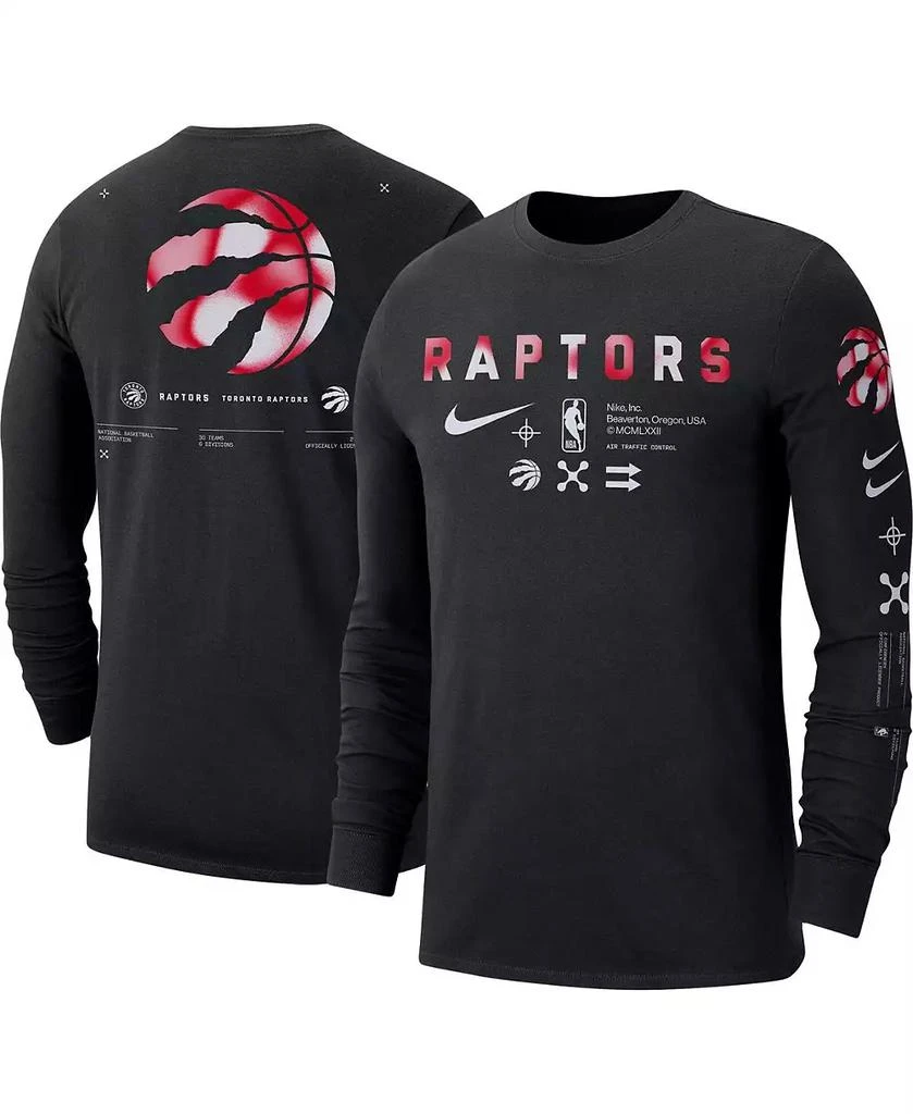 商品NIKE|Men's Black Toronto Raptors Essential Air Traffic Control Long Sleeve T-shirt,价格¥262,第1张图片