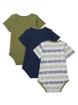商品True Religion|Baby Boy's 3-Piece Logo Bodysuit Set,价格¥135,第2张图片详细描述
