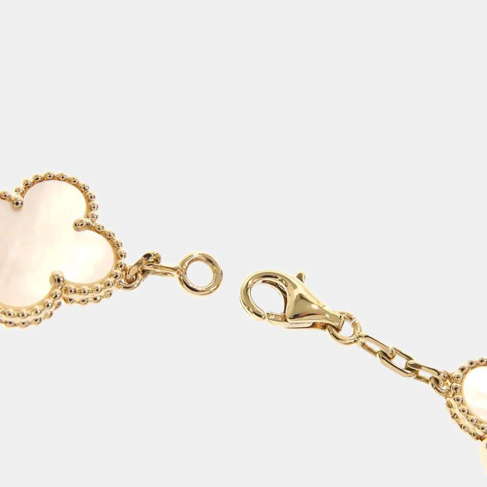 商品[二手商品] Van Cleef & Arpels|Van Cleef & Arpels Vintage Alhambra 18K Yellow Gold Mother of Pearl Bracelet 7,价格¥29291,第4张图片详细描述