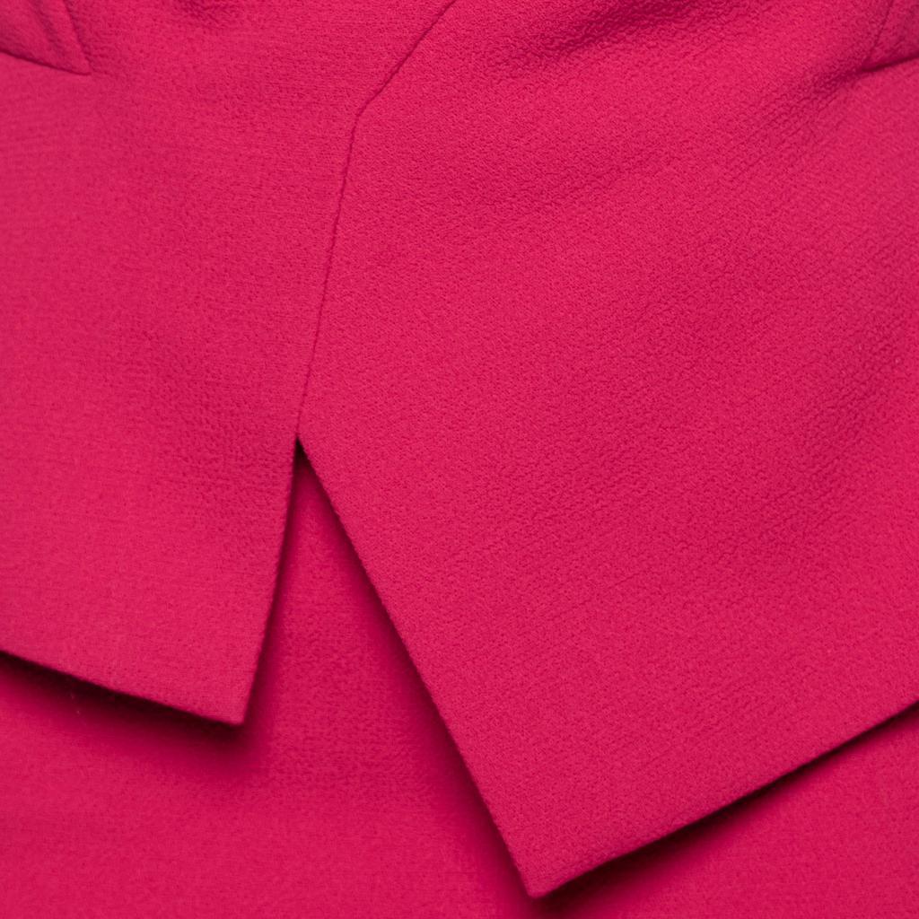 商品[二手商品] ROLAND MOURET|Roland Mouret Cherry Pink Crepe Asymmetrical Strapless Dress M,价格¥1200,第5张图片详细描述