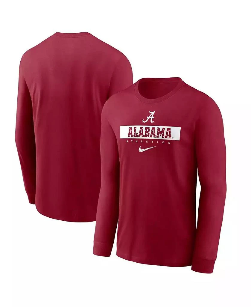 商品NIKE|Men's Alabama Crimson Tide 2024 Sideline Legend Performance Long Sleeve T-Shirt,价格¥247,第1张图片