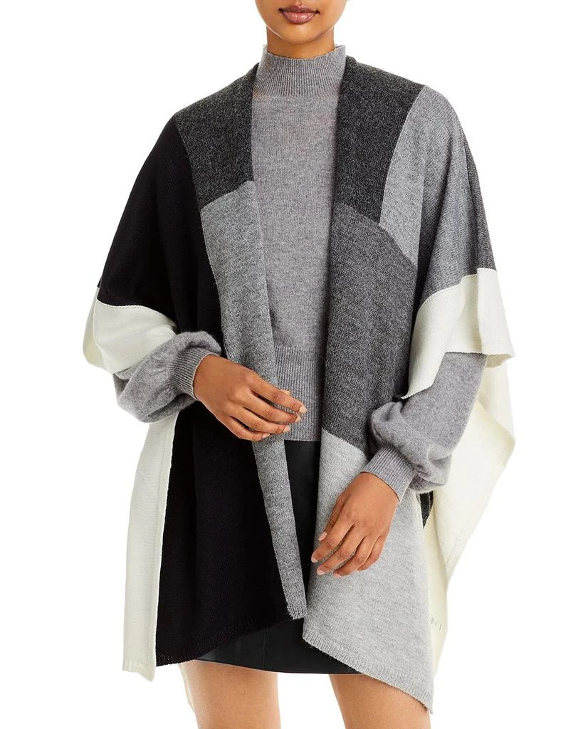商品Echo Design|Colorblock Knit Ruana,价格¥621,第1张图片详细描述