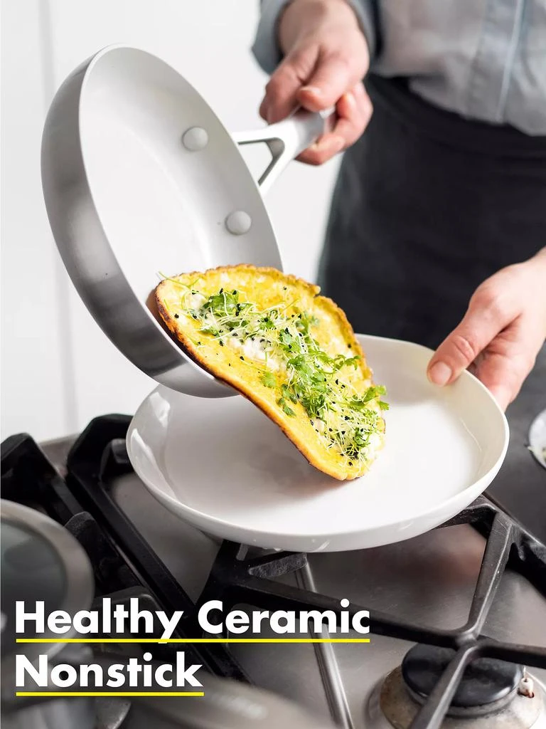 商品Greenpan|Venice Pro Stainless Steel & Ceramic Nonstick Fry Pan,价格¥524,第3张图片详细描述