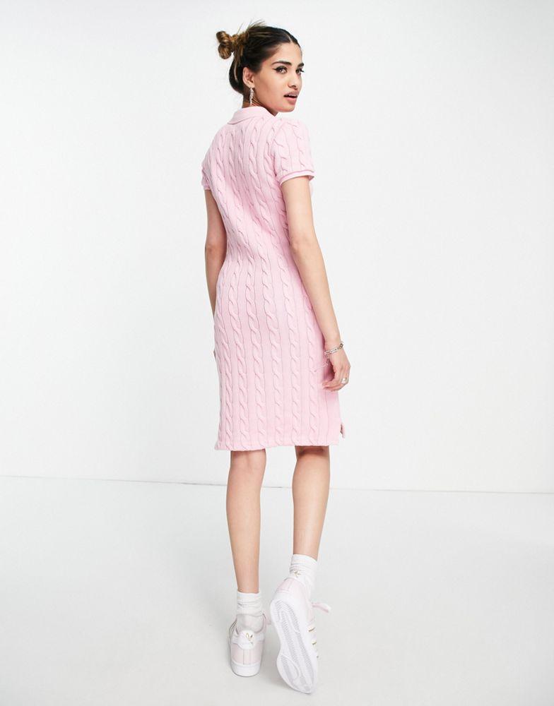 商品Ralph Lauren|Polo Ralph Lauren knitted polo dress in pink,价格¥1458,第4张图片详细描述