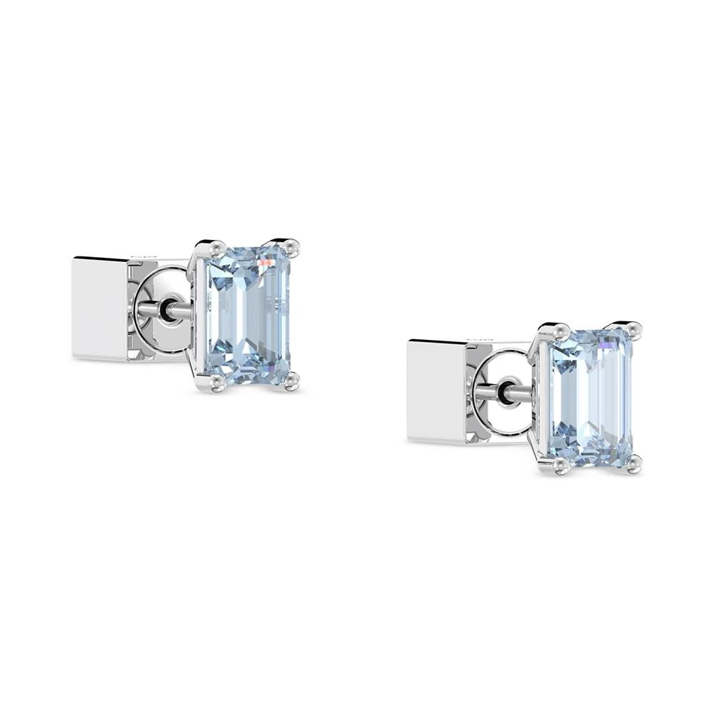 商品Swarovski|Silver-Tone Color Cushion-Cut Crystal Stud Earrings,价格¥573,第3张图片详细描述