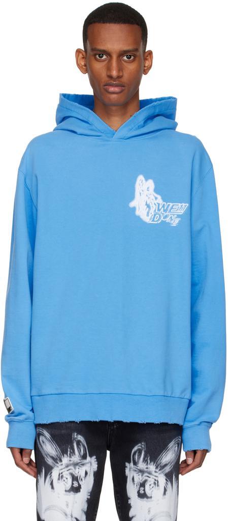 商品We11done|蓝色棉质连帽衫,价格¥4876,第1张图片