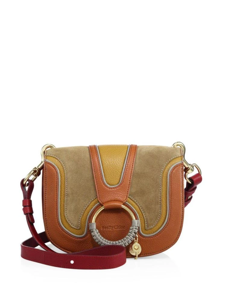 商品See by Chloé|Hana Multicolor Leather & Suede Crossbody Bag,价格¥2068,第1张图片