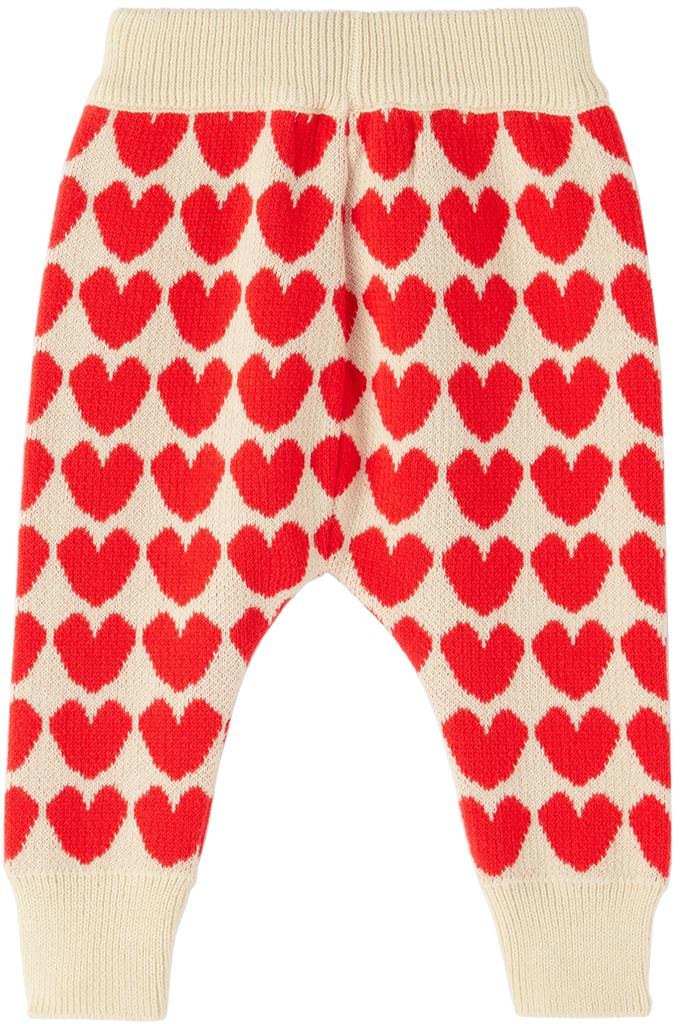 Baby Beige Hearts Lounge Pants商品第2张图片规格展示