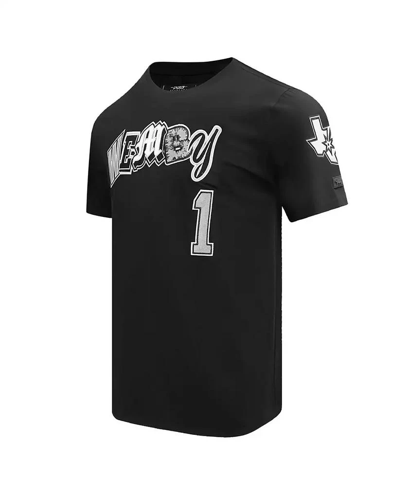 商品Pro Standard|Men's Victor Wembanyama Black San Antonio Spurs City Ransom T-Shirt,价格¥482,第2张图片详细描述