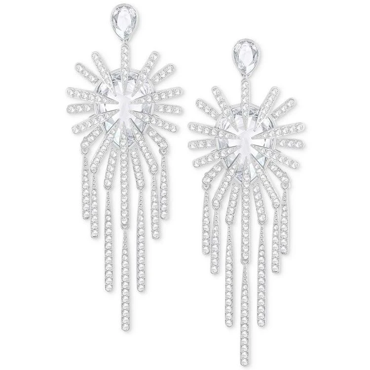 商品Swarovski|Silver-Tone Crystal Chandelier Earrings,价格¥1265,第1张图片