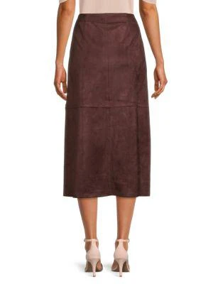 商品Max Studio|Faux Suede Midi Skirt,价格¥150,第2张图片详细描述