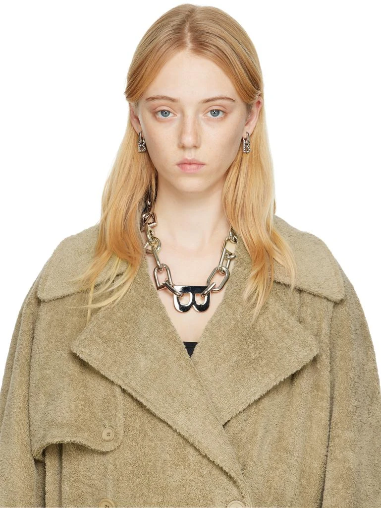商品Balenciaga|Silver XXL B Chain Necklace,价格¥10618,第2张图片详细描述