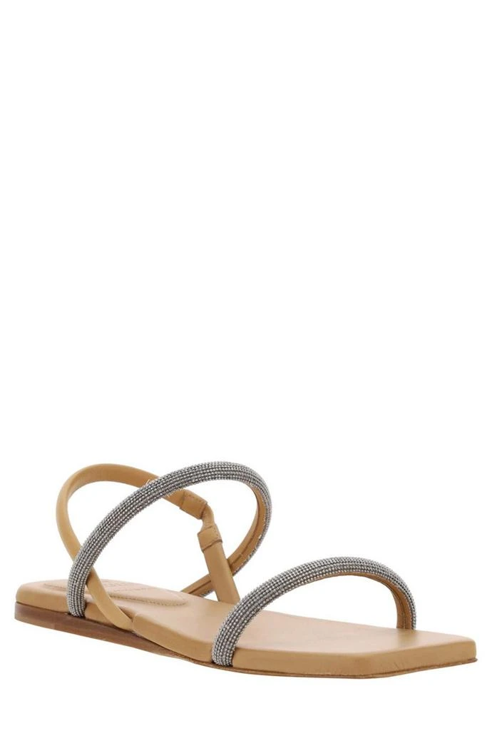 商品Brunello Cucinelli|Brunello Cucinelli Embellished Slingback Sandals,价格¥6132,第2张图片详细描述