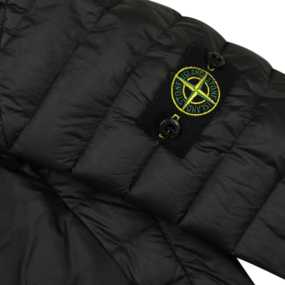 商品Stone Island Junior|Black Real Down Jacket,价格¥2315,第2张图片详细描述