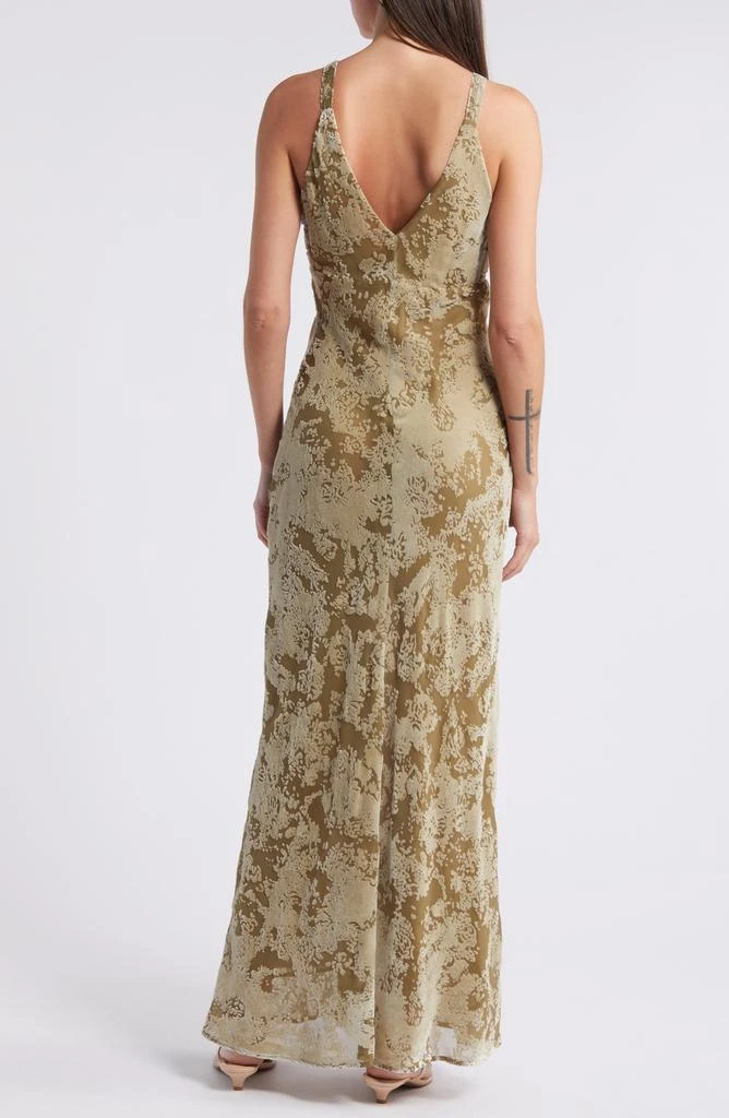 商品Mango|Javier Burnout Velvet Maxi Dress,价格¥338,第2张图片详细描述