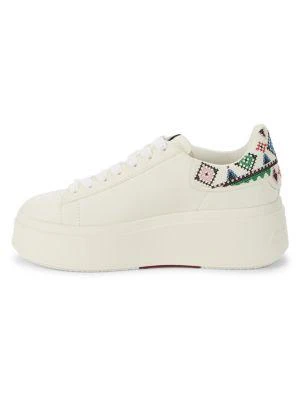 商品Ash|Contrast-Trim Leather Platform Sneakers,价格¥1028,第4张图片详细描述