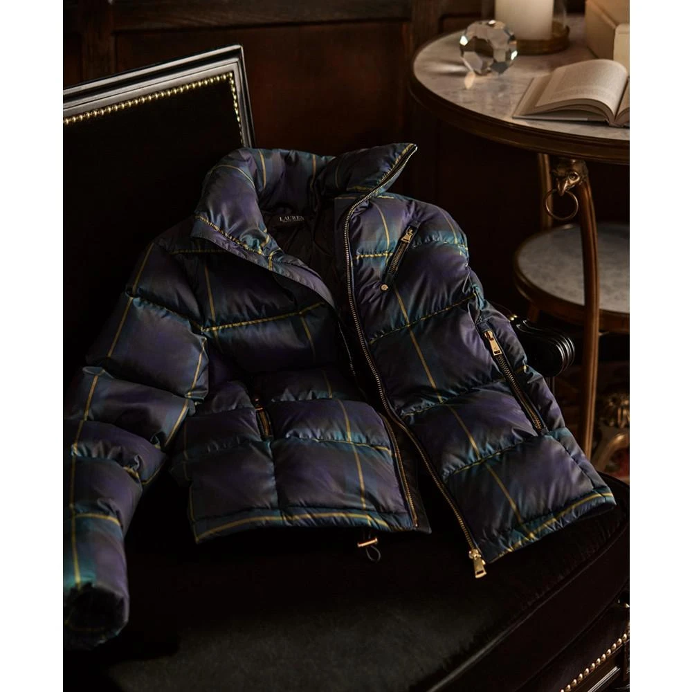 商品Ralph Lauren|Women's Plaid Quilted Down Coat,价格¥752,第3张图片详细描述