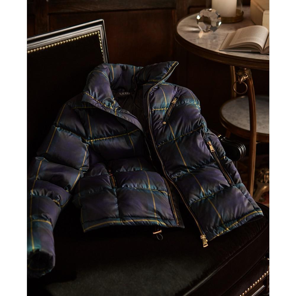 商品Ralph Lauren|Women's Plaid Quilted Down Coat,价格¥1360,第5张图片详细描述