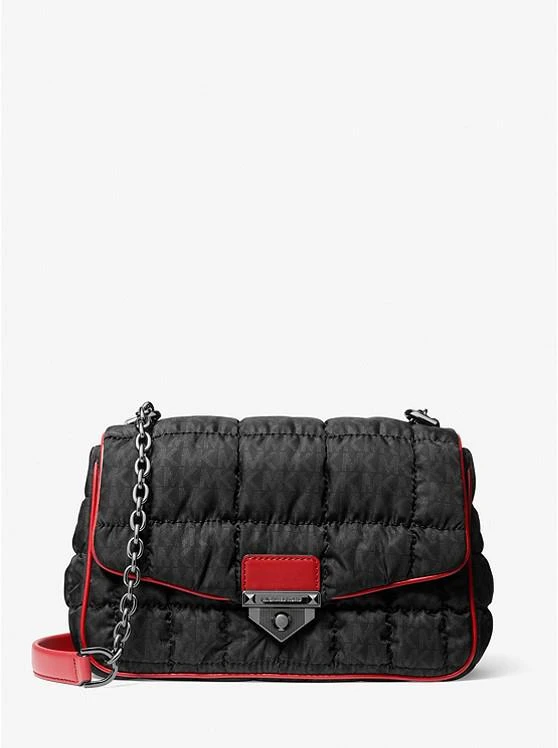 商品Michael Kors|Soho Large Quilted Signature Logo Nylon Shoulder Bag,价格¥1196,第1张图片