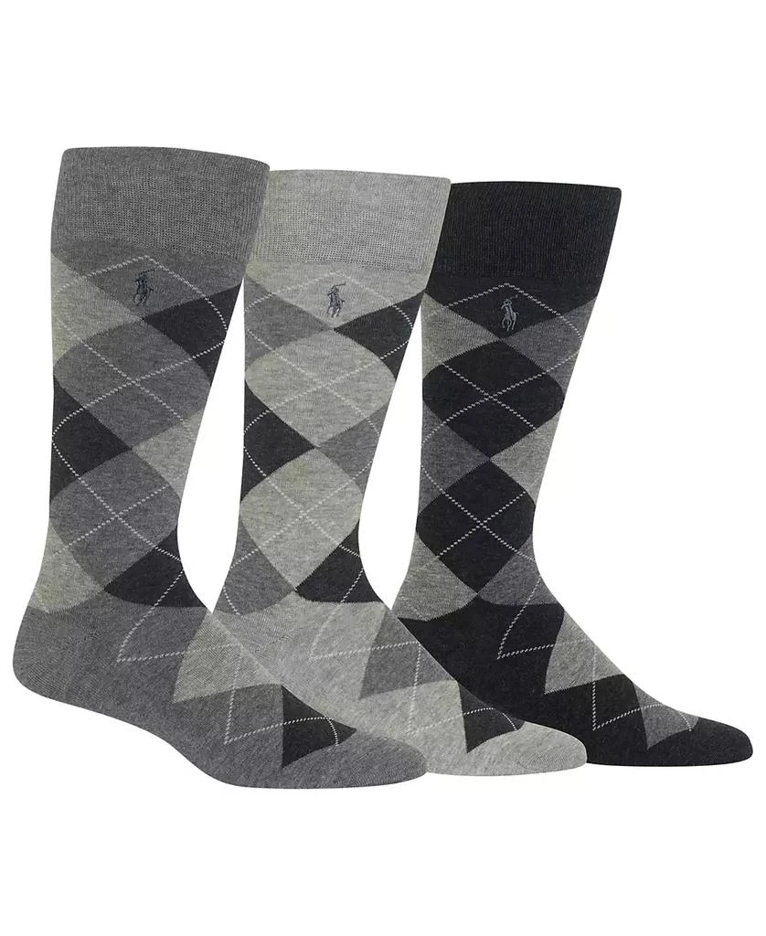 商品Ralph Lauren|Men's 3-Pk. Argyle Dress Socks,价格¥137,第1张图片