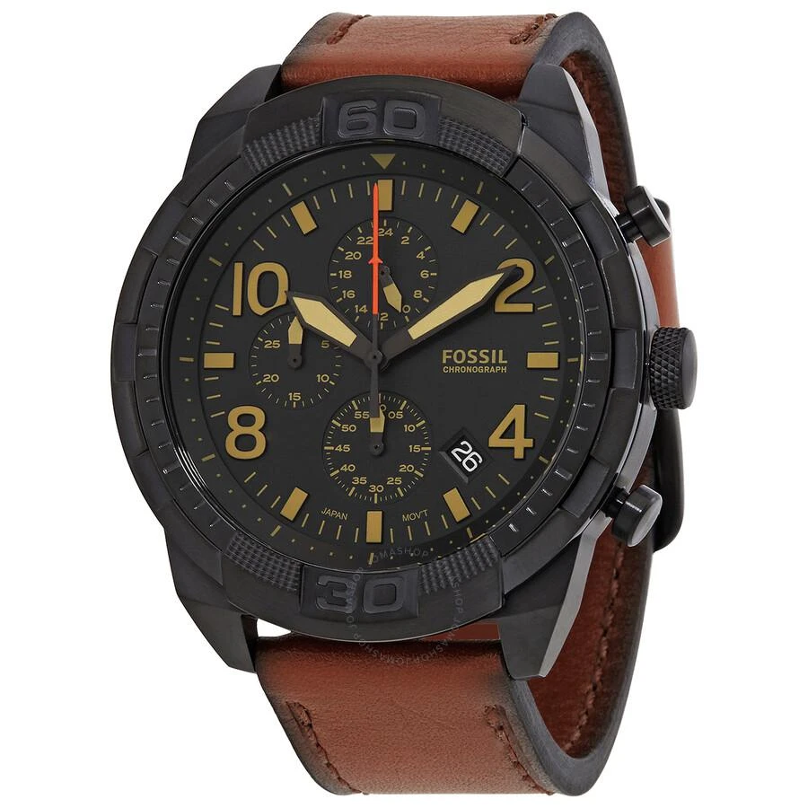 商品Fossil|Fossil Bronson Chronograph Quartz Black Dial Men's Watch FS5714,价格¥595,第1张图片