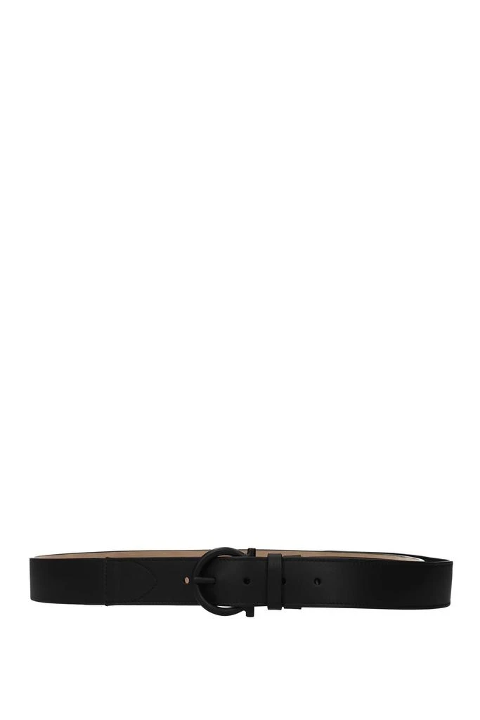 商品Salvatore Ferragamo|Regular belts Leather Black,价格¥1818,第1张图片