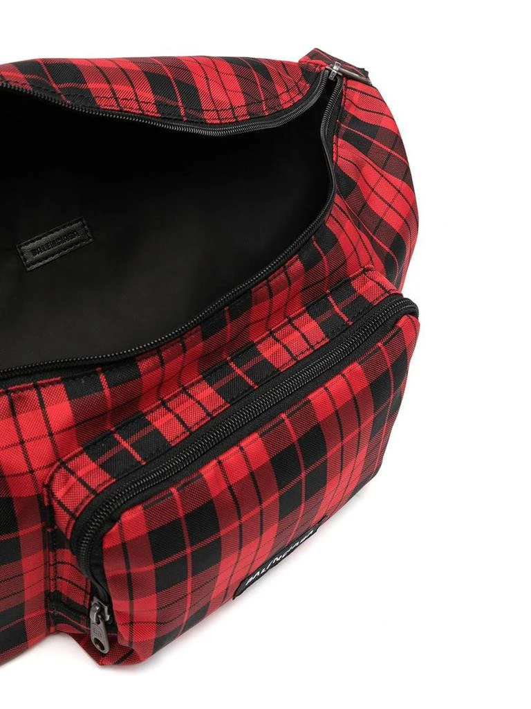 商品Balenciaga|BALENCIAGA Plaid Print Logo Belt Bag,价格¥5168,第3张图片详细描述