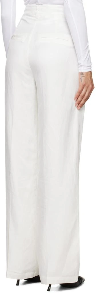 商品ANINE BING|White Carrie Trousers,价格¥1825,第3张图片详细描述