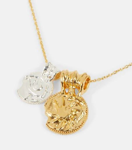 商品Alighieri|The Illuminated Horizon 24kt gold-plated bronze and sterling silver necklace,价格¥2142,第4张图片详细描述
