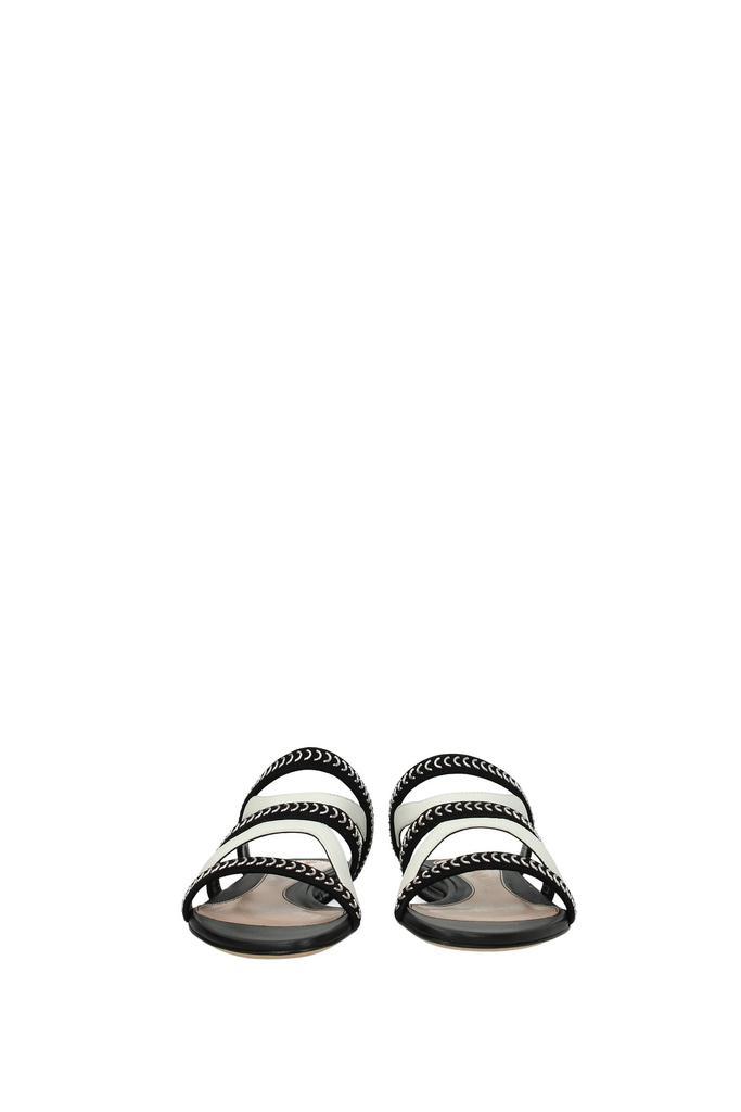 商品Alexander McQueen|Sandals Suede Black White,价格¥2020,第5张图片详细描述