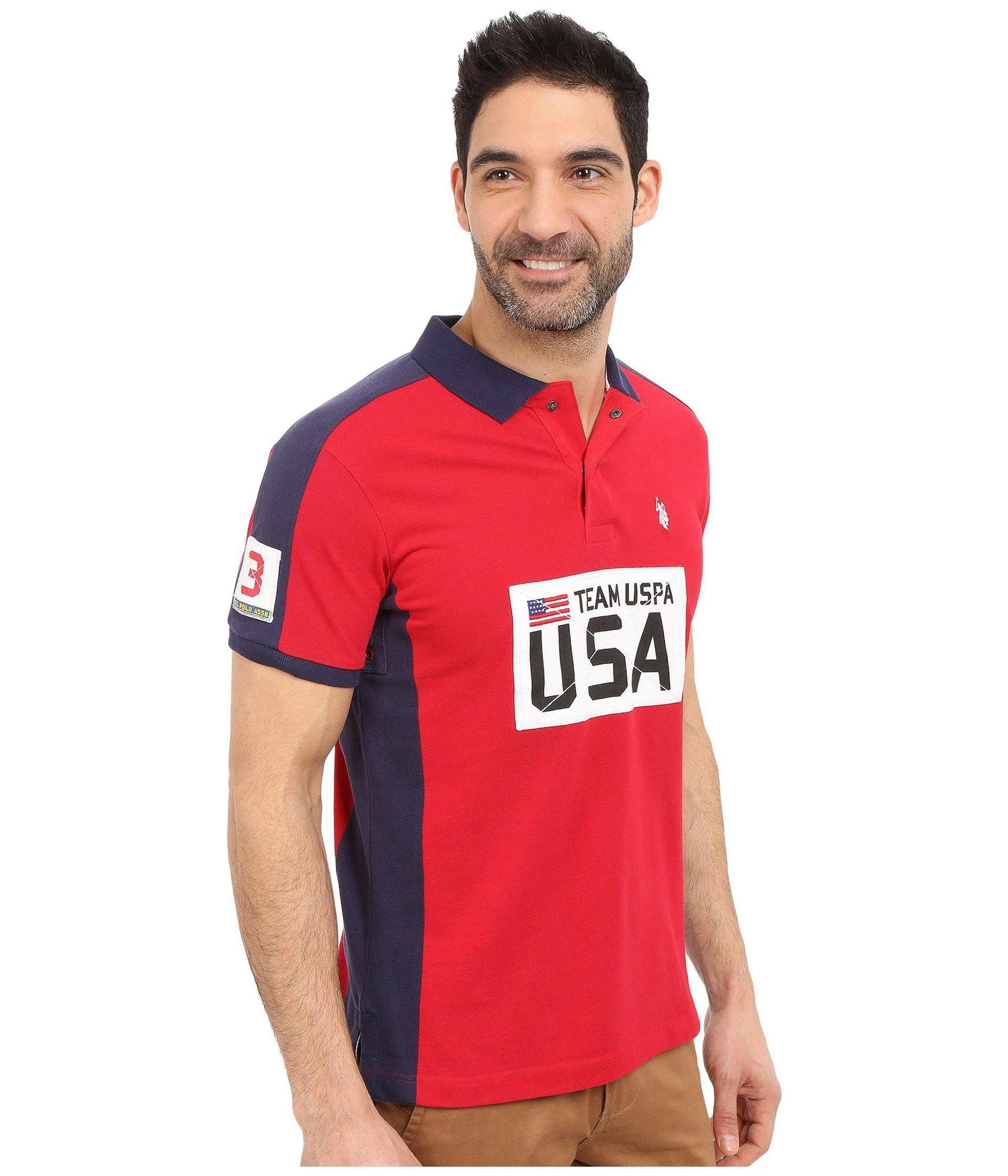 商品U.S. POLO ASSN.|Sporty Authentic Slim Fit Pique Polo Shirt,价格¥152,第4张图片详细描述