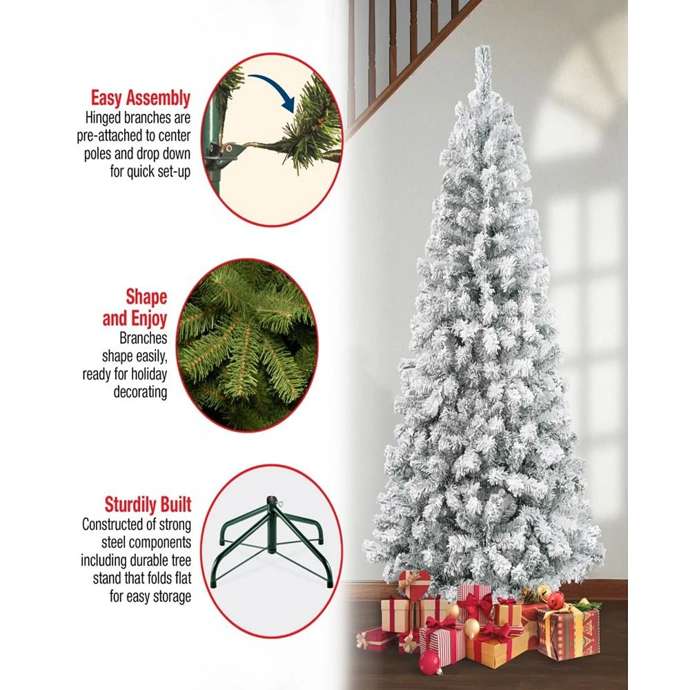 商品National Tree Company|First Traditions 6' Acacia Flocked Tree,价格¥1682,第5张图片详细描述