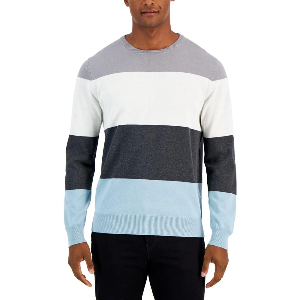 商品Club Room|Men's Stripe Sweater, Created for Macy's,价格¥171,第1张图片