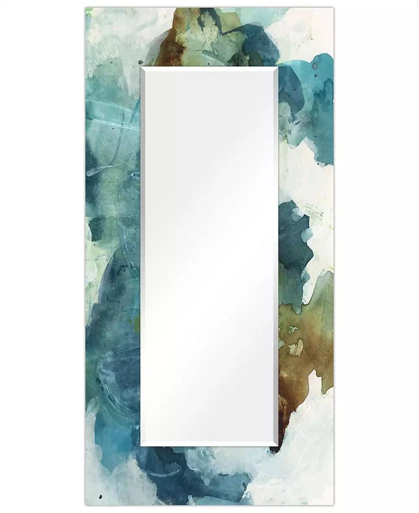 商品Empire Art Direct|"Blue Sky" Rectangular Beveled Mirror on Free Floating Printed Tempered Art Glass, 72" x 36" x 0.4",价格¥4205,第1张图片