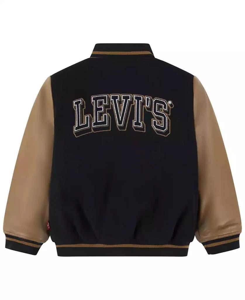 商品Levi's|Toddler and Little Boys Chenille Patch Varsity Jacket,价格¥675,第2张图片详细描述