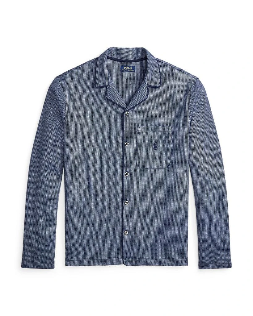 Jacquard Knit Herringbone Pajama Shirt 商品