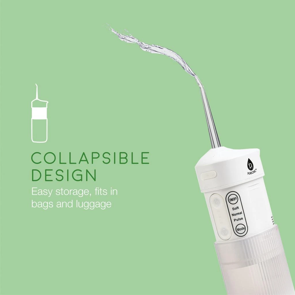 商品PURSONIC|Portable USB Rechargeable Collapsible Water Flosser,价格¥383,第3张图片详细描述