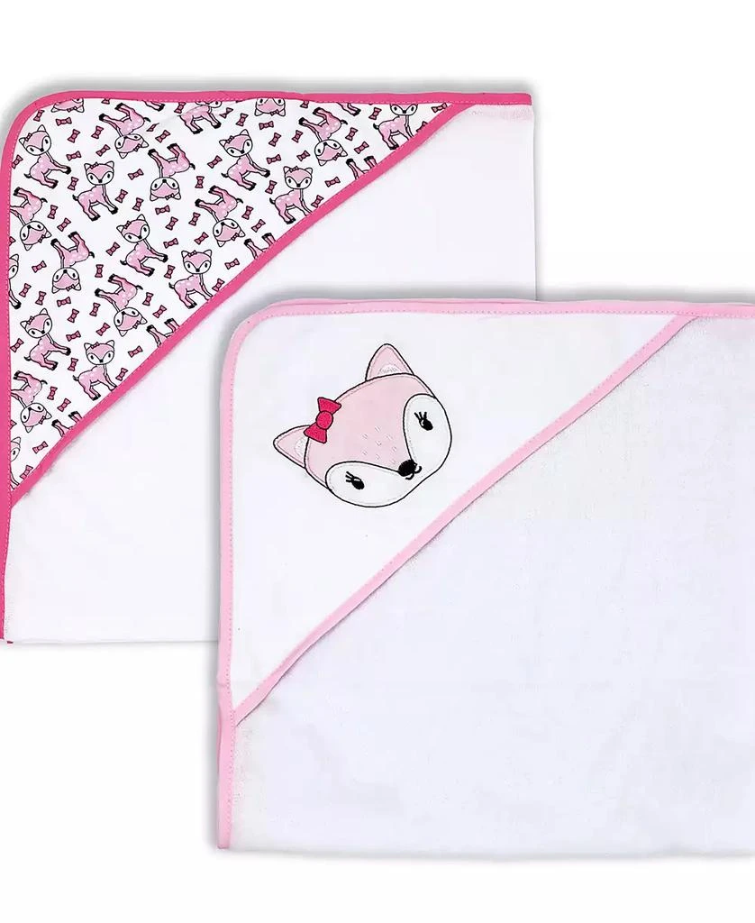 商品Jesse & Lulu|Baby Girls Fawn Hooded Towel, 2 Piece Set,价格¥170,第1张图片