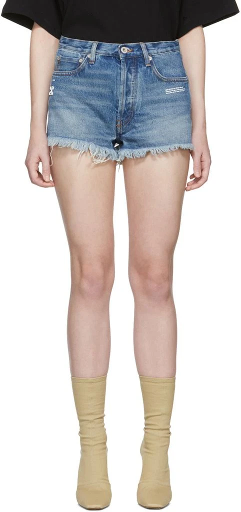 商品Off-White|Indigo Denim Five-Pocket Shorts,价格¥1303,第1张图片