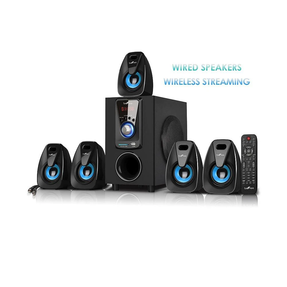 商品Befree Sound|5.1 Channel Bluetooth Surround Sound Speaker System in Blue,价格¥745,第2张图片详细描述